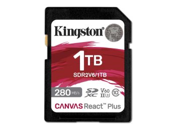 KINGSTON microSDXC Canvas 1TB React Plus UHS-II 280R/150W U3 V60 for Full HD/4K