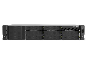 Qnap TS-855eU-RP-8G, 2U, 8 x 2.5"/3.5" SATA, Intel Atom C5125 8C/8T, 8 GB SODIMM DDR4 (max. 64GB ), 2 x 2.5GbERedundant PSU