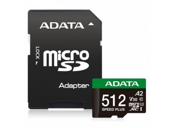 Karta pamięci microSD Speed Plus 512GB UHS1 U3 V30 A2 180/160 MB/s