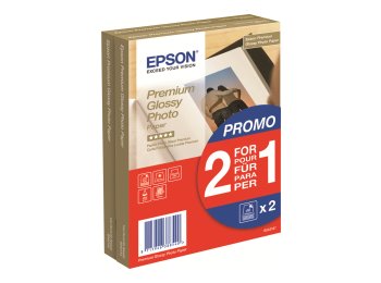 EPSON Premium glossy photo paper inkjet 255g/m2 100x150mm 2x40 sheets 1-pack BOGOF