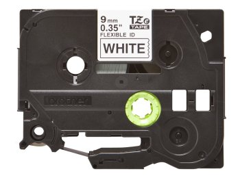 BROTHER TZEFX221 Taśma Brother 9mm BLACK ON WHITE FLEXIBLE ID