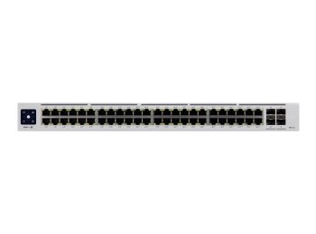 Ubiquiti UniFi Pro 48-Port PoE Zarządzany L2/L3 Gigabit Ethernet (10/100/1000) Obsługa PoE 1U Srebrny