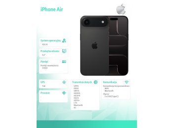 iPhone Air - gwiezdna czerń 512GB