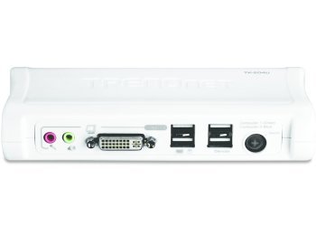 TRENDnet KVM Switch 2-Port DVI/USB/Audio mit Kabeln