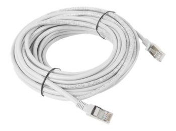 Patchcord UTP Lanberg PCU6-10CC-1000-S (RJ45 - RJ45 ; 10m; UTP; kat. 6; kolor szary)