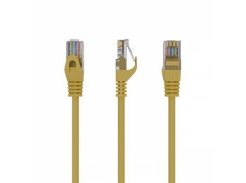 Patchcord kat.6 UTP 1.5m kolor żółty