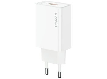 Ładowarka sieciowa T69 18W USB-A biała