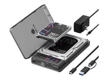 ICY BOX IB-3882MSCL-CU31 Obudowa HDD/SSD Czarny M.2/2.5"/3.5"