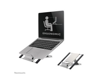 Neomounts NSLS100 stojak na laptop Półka wysięgnikowa na notebooka Srebrny 55,9 cm (22")