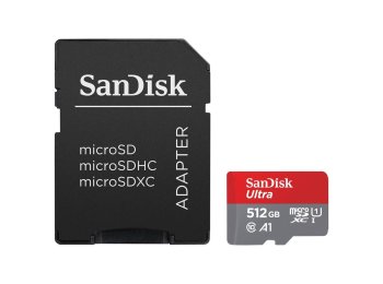Karta pamięci Ultra microSDXC 512GB 150MB/s A1 + Adapter SD
