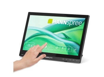 Hannspree HT165HPB monitor komputerowy 39,6 cm (15.6") 1920 x 1080 px Full HD LCD Ekran dotykowy Czarny