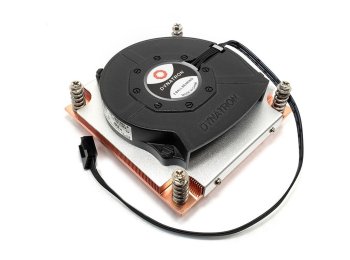 Inter-Tech Q-3 Procesor Radiator 8 cm Czarny, Srebrny 1 szt.
