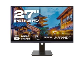JAPANNEXT JN-IPS27FHDR-C65W-HSP monitor komputerowy 68,6 cm (27") 1920 x 1080 px Full HD LED Czarny