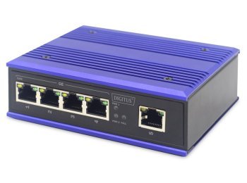 Switch ASSMANN Electronic DN-651118 Gigabit Ethernet (10/100/1000) Czarny, Niebieski