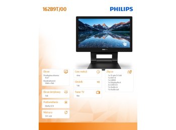 Monitor 162B9T 15.6 cali LED Touch DVI HDMI DP