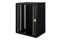 Digitus Szafa sieciowa wisząca Unique 19" 16U rack 600x450, drzwi szyba, czarny, niedzielona, złożona, 100kg