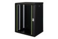 Digitus Szafa sieciowa wisząca Unique 19" 16U rack 600x450, drzwi szyba, czarny, niedzielona, złożona, 100kg