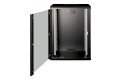 Digitus Szafa sieciowa wisząca Unique 19" 16U rack 600x450, drzwi szyba, czarny, niedzielona, złożona, 100kg