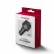 PWC-PQ48 Ładowarka samochodowa 48W, 2x port (USB-C + USB-A), PD3.0/PPS/QC4+, 12/24V, czarna