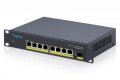 Przełącznik sieciowy niezarządzalny 10" 8x RJ45 2.5G, 1x SFP+ 10G, 60Gbps, metalowy, bez wentylatora, Plug&Play