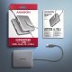 Axagon N HMC-5HL USB 5Gbps hub 2x USB-A HDMI 4k/60Hz RJ-45 GLAN PD 100W kabel USB-C Przewodowa USB 3.2 Gen 1 (3.1 Gen 1) Type-C Srebrny