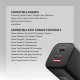 ACU-PQ100 Ładowarka sieciowa GaN 100W, 2x port (USB-C + USB-A), PD3.0/PPS/QC4+, mini, czarna