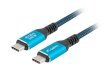 Kabel USB-C M/M USB4 1M 240W 8K 60HZ czarno-niebieski