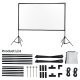 Extralink Foldable Projection Screen 100\" PSF-100| Faltbare Projektionswand| 16 9 220x125cm