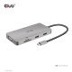 CLUB3D CSV-1594 stacja dokująca USB 3.2 Gen 1 (3.1 Gen 1) Type-C Czarny, Szary