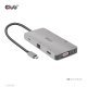CLUB3D CSV-1594 stacja dokująca USB 3.2 Gen 1 (3.1 Gen 1) Type-C Czarny, Szary