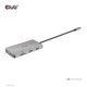 CLUB3D CSV-1594 stacja dokująca USB 3.2 Gen 1 (3.1 Gen 1) Type-C Czarny, Szary