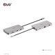 CLUB3D CSV-1594 stacja dokująca USB 3.2 Gen 1 (3.1 Gen 1) Type-C Czarny, Szary