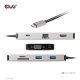CLUB3D CSV-1594 stacja dokująca USB 3.2 Gen 1 (3.1 Gen 1) Type-C Czarny, Szary