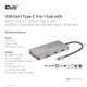 CLUB3D CSV-1594 stacja dokująca USB 3.2 Gen 1 (3.1 Gen 1) Type-C Czarny, Szary