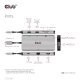 CLUB3D CSV-1594 stacja dokująca USB 3.2 Gen 1 (3.1 Gen 1) Type-C Czarny, Szary