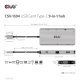 CLUB3D CSV-1594 stacja dokująca USB 3.2 Gen 1 (3.1 Gen 1) Type-C Czarny, Szary