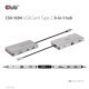 CLUB3D CSV-1594 stacja dokująca USB 3.2 Gen 1 (3.1 Gen 1) Type-C Czarny, Szary