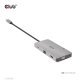 CLUB3D CSV-1594 stacja dokująca USB 3.2 Gen 1 (3.1 Gen 1) Type-C Czarny, Szary