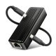 ADE-10GR Karta sieciowa USB-C 10Gbps, port RJ-45 10GbE (10/5/2.5/1G), chipset Realtek RTL8159, Wake-on-LAN, aluminiowa, odłączany kabel 19 cm, czarna