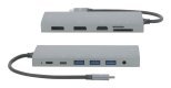 Mobilis 020028 stacja dokująca Przewodowa USB 3.2 Gen 1 (3.1 Gen 1) Type-C Szary