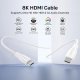 UNITEK KABEL HDMI 2.1 8K HDR BIAŁY 3M