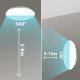 Lampa sufitowa LED z czujnikiem zmierzchu MCE347