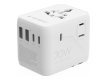 Gembird TPA-2A3C70-01-W Uniwersalny adapter podróżny 70 W, biały