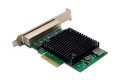 Karta sieciowa przewodowa Quad-RJ45 2.5GbE PCI Express 2.1 Chipset: RTL8125B+ASM1806