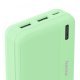 Power pack 10000mAh 2xUSB-A zielony