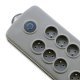 Listwa antyprzepięciowa Quick Switch, 8 gniazd, 2,5m, szara