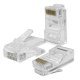 Wtyk przelotowy złącze RJ45 | CAT5e | UTP | Pass Throuh |        Pozłacane styki | 100 sztuk
