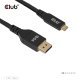 CLUB3D CAC-1563 adapter kablowy 2 m USB Type-C DisplayPort Czarny