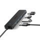 HUB adapter 4w1 USB-A -> USB-A X4 - czarny