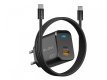 Ładowarka sieciowa gniazdo USB + USB-C PD 45W + kabel